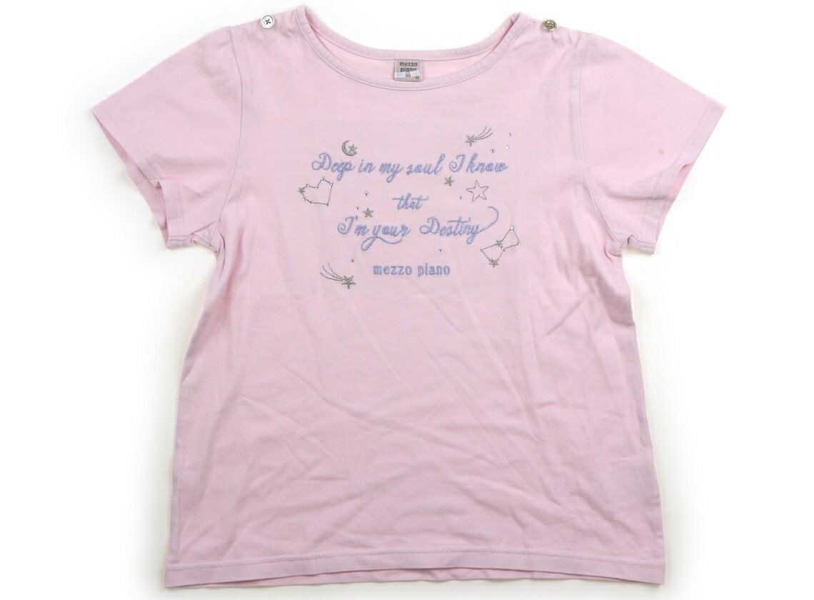 メゾピアノ mezzo piano Tシャツ・カットソー 150 女の子 ピンク 子供服 ベビー服 キッズ アウトレット ユーズド 【中古】キッズ・ベビー・マタニティ
