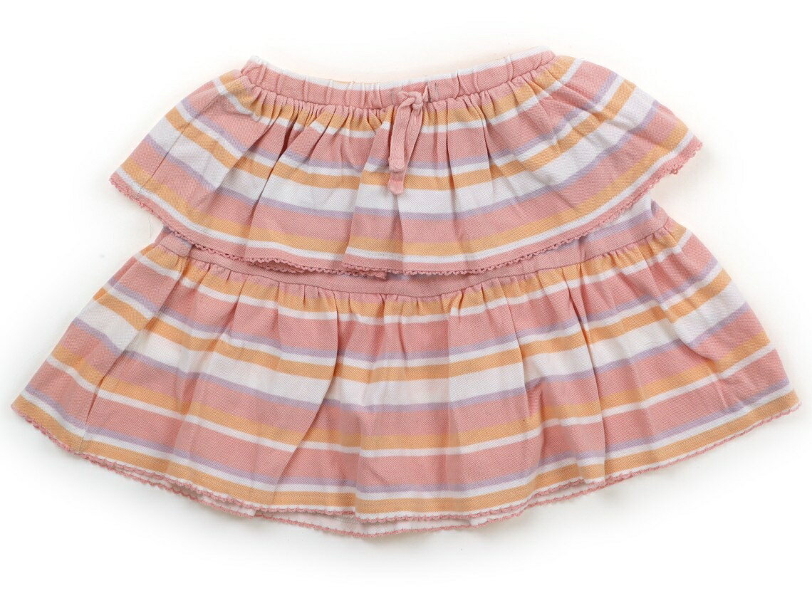 ネクスト NEXT スカート 120 女の子 パステルオレンジ・ピンク・ラベンダーボーダー 子供服 ベビー服 キッズ アウトレット ユーズド 【中古】キッズ・ベビー・マタニティ