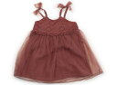 プティマイン petit main ジャンパースカート 90 女の子 ターキーレッド 子供服 ベビー服 キッズ アウトレット ユーズド 【中古】キッズ・ベビー・マタニティ
