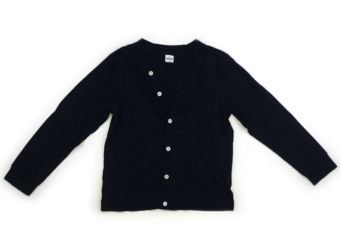 シップス SHIPS カーディガン 130 女の子 ブルー 子供服 ベビー服 キッズ アウトレット ユーズド 【中..