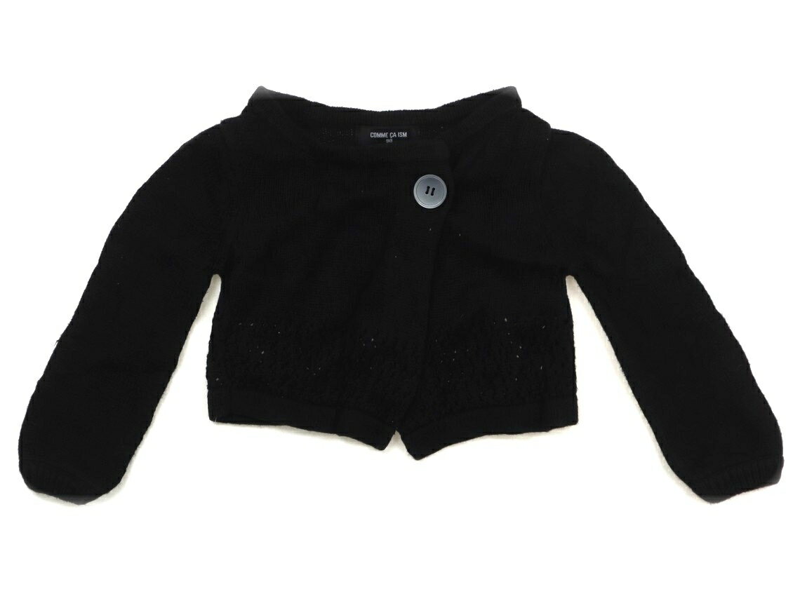 コムサイズム COMME CA ISM カーディガン 90 女の子 ブラック 子供服 ベビー服 キッズ アウトレット ユーズド 【中古】キッズ・ベビー・マタニティ