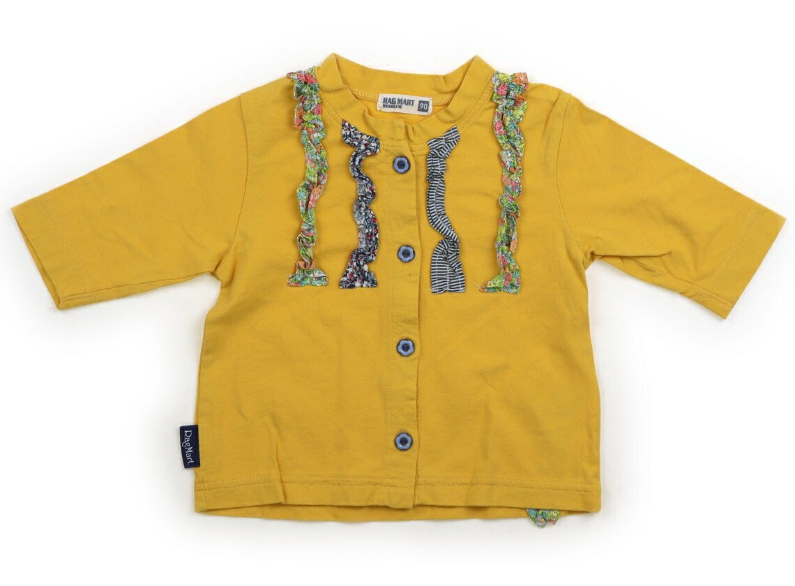 Rakuten - ラグマート Rag Mart カーディガン 90 女の子 山吹色 子供服 ベビー服 キッズ アウトレット ユーズド 【中古】キッズ・ベビー・マタニティ