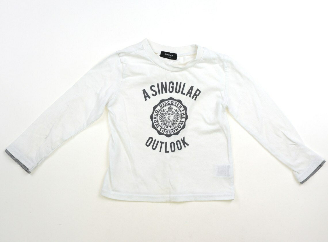 コムサイズム COMME CA ISM Tシャツ・カットソー 110 男の子 オフ地・グレー 子供服 ベビー服 キッズ アウトレット ユーズド 【中古】キッズ・ベビー・マタニティ