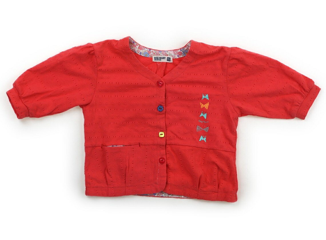 Cardigans - ラグマート Rag Mart カーディガン 95 女の子 ローズ系、花柄 子供服 ベビー服 キッズ アウトレット ユーズド 【中古】キッズ・ベビー・マタニティ