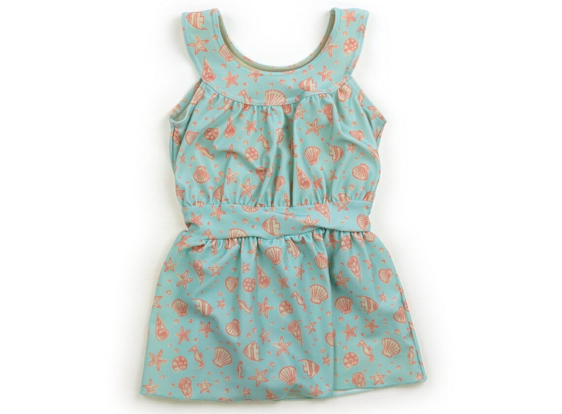 コンビミニ Combimini 水着・バスローブ 90 女の子 エメラルドグリーン、オレンジ、貝モチーフ 子供服 ベビー服 キッズ アウトレット ユーズド 【中古】キッズ・ベビー・マタニティ