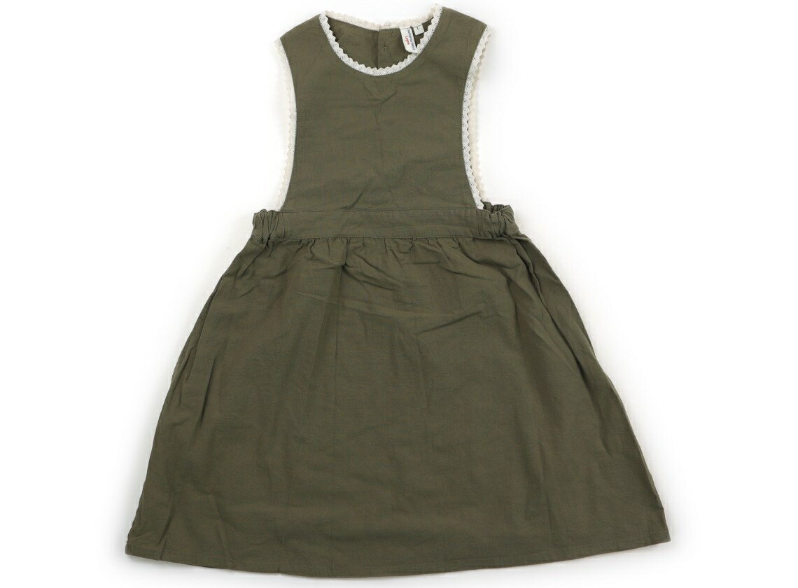 ラーゴム Lagom ジャンパースカート 110 女の子 カーキ 子供服 ベビー服 キッズ アウトレット ユーズド..