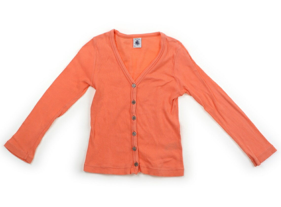 プチバトー PETIT BATEAU カーディガン 110 女の子 サーモン 子供服 ベビー服 キッズ アウトレット ユーズド 【中古】キッズ・ベビー・マタニティ