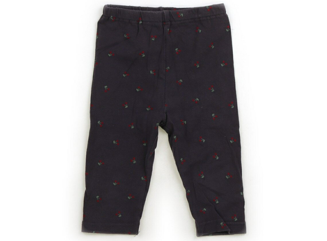 プティマイン petit main レギンス 80 女の子 ダークブラウン・サクランボ 子供服 ベビー服 キッズ アウトレット ユーズド 【中古】キッズ・ベビー・マタニティ