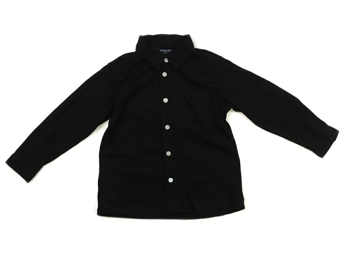 コムサフィユ COMME CA FILLE シャツ・ブラウス 95 男の子 ブラック 子供服 ベビー服 キッズ アウトレット ユーズド 【中古】キッズ・ベビー・マタニティ