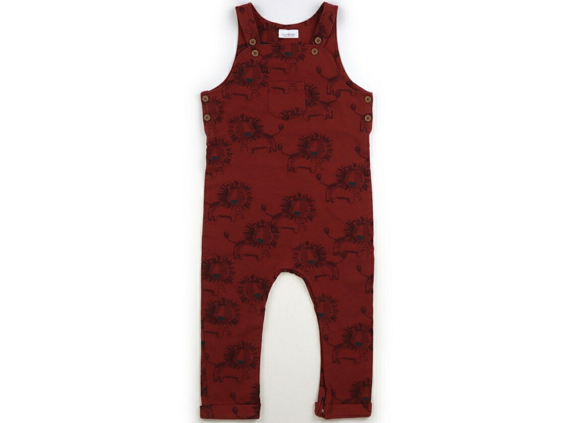 ネクスト NEXT オーバーオール 90 男の子 レンガ色、ライオン 子供服 ベビー服 キッズ アウトレット ユ..