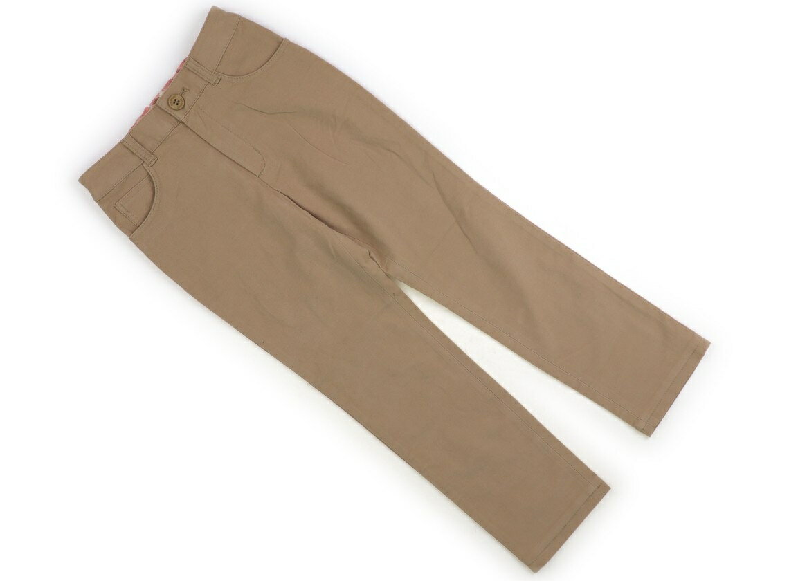 バーバリー BURBERRY パンツ 120 女の子 ベージュ 子供服 ベビー服 キッズ アウトレット ユーズド 【中..