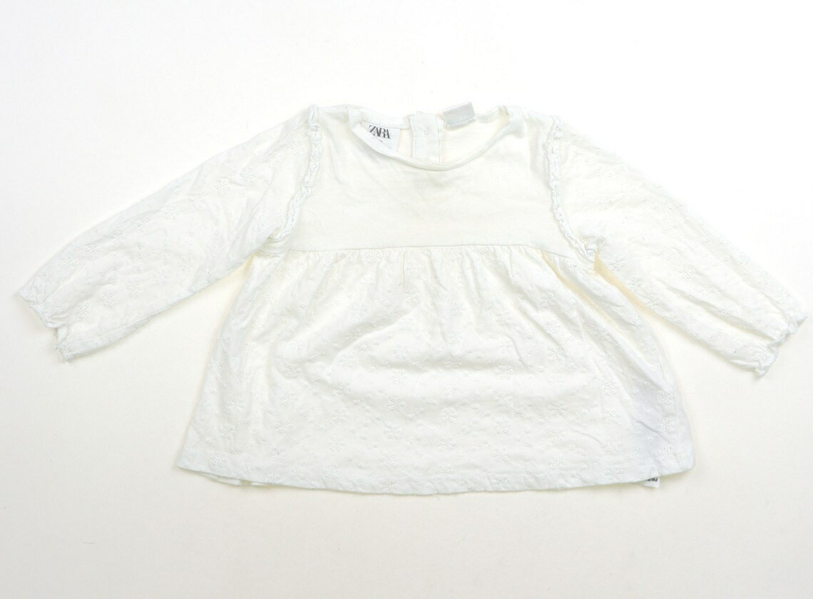 ザラ ZARA Tシャツ・カットソー 80 女の子 オフ・刺繍レース 子供服 ベビー服 キッズ アウトレット ユーズド 【中古】キッズ・ベビー・マタニティ