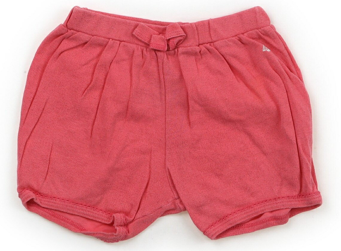プチバトー PETIT BATEAU ショートパンツ 80 女の子 コーラルピンク・ラメ 子供服 ベビー服 キッズ アウトレット ユーズド 【中古】キッズ・ベビー・マタニティ
