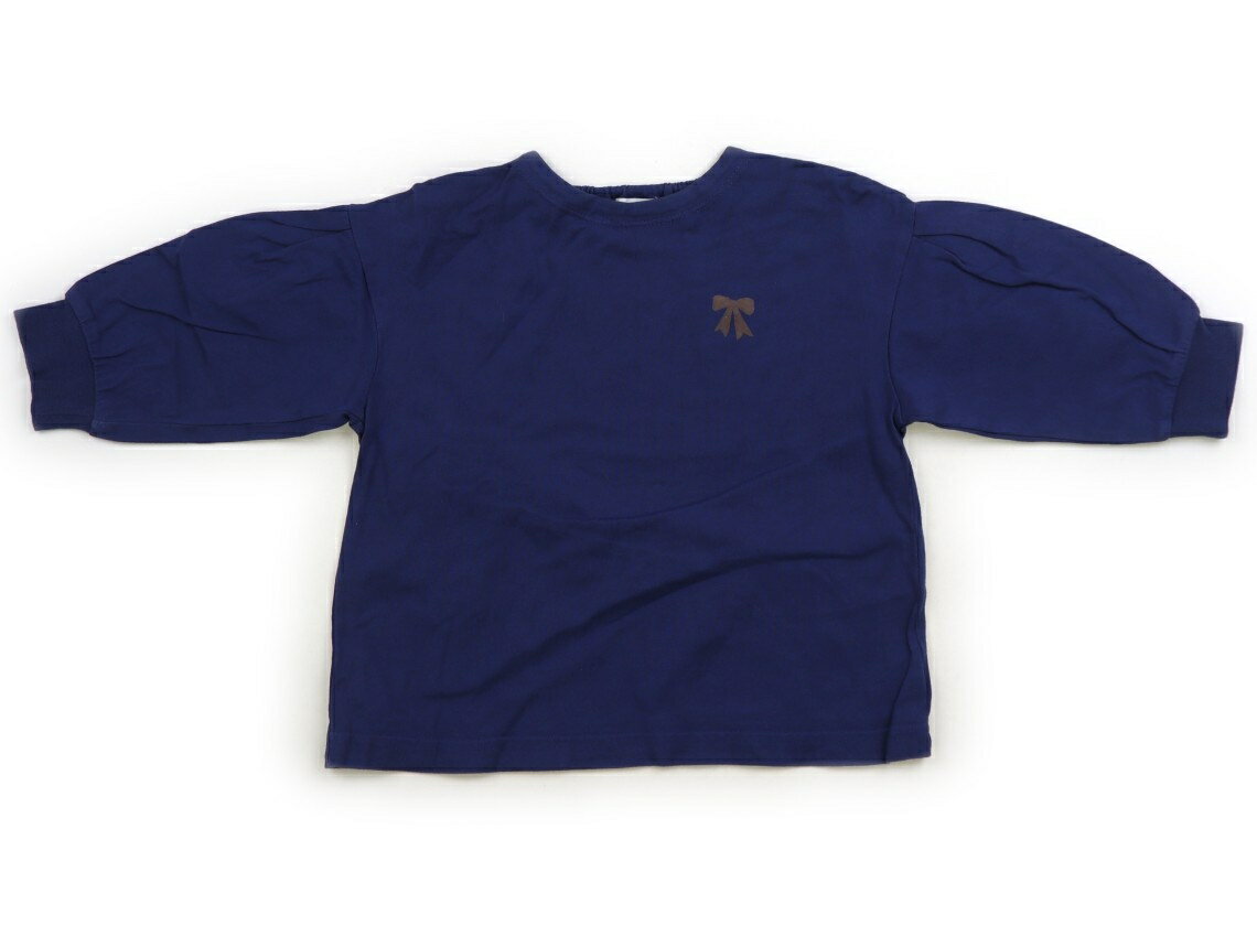 コンビミニ Combimini Tシャツ・カットソー 90 女の子 サファイアブルー りぼん 子供服 ベビー服 キッズ アウトレット ユーズド 【中古】キッズ・ベビー・マタニティ
