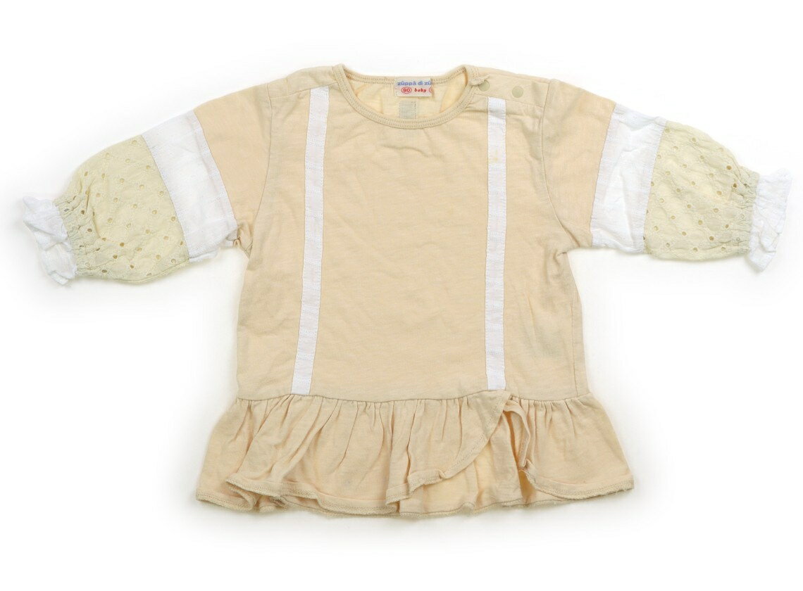 ズッパディズッカ Zuppa di Zucca Tシャツ・カットソー 90 女の子 ベージュ・白 子供服 ベビー服 キッ..
