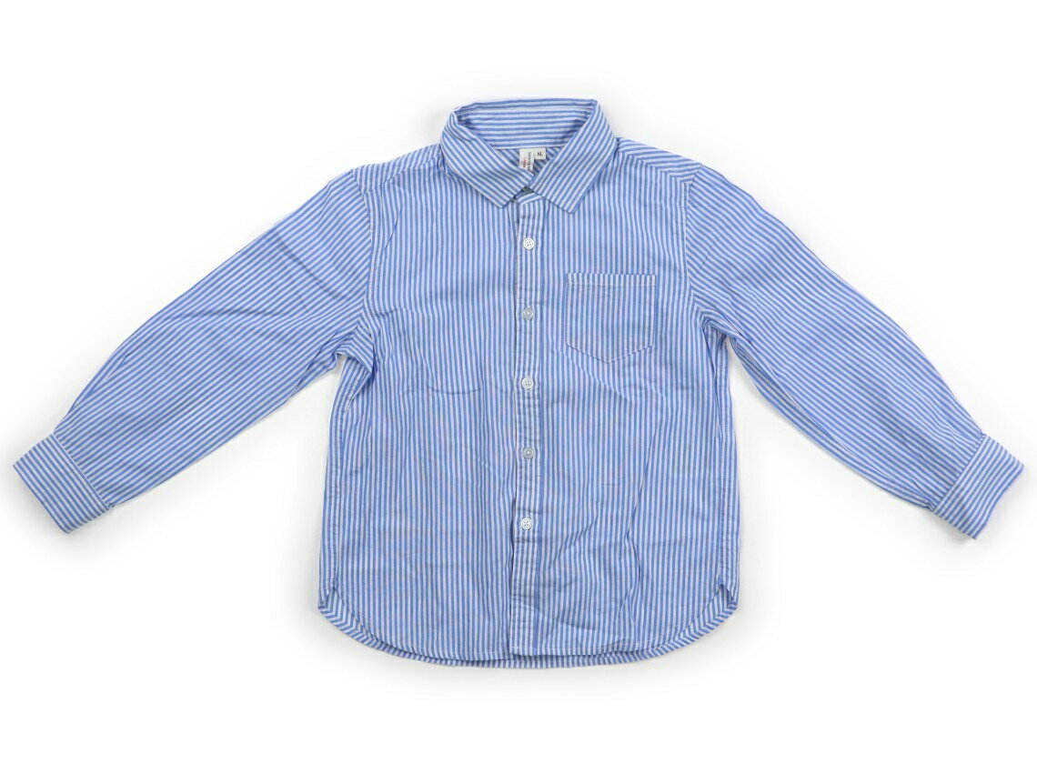 Blouses, Shirts - ラーゴム Lagom シャツ・ブラウス 120 男の子 ストライプ柄ブルーホワイト 子供服 ベビー服 キッズ アウトレット ユーズド 【中古】キッズ・ベビー・マタニティ