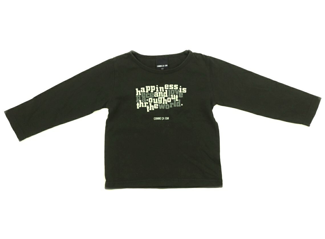 コムサイズム COMME CA ISM Tシャツ・カットソー 90 男の子 カーキ 子供服 ベビー服 キッズ アウトレット ユーズド 【中古】キッズ・ベビー・マタニティ