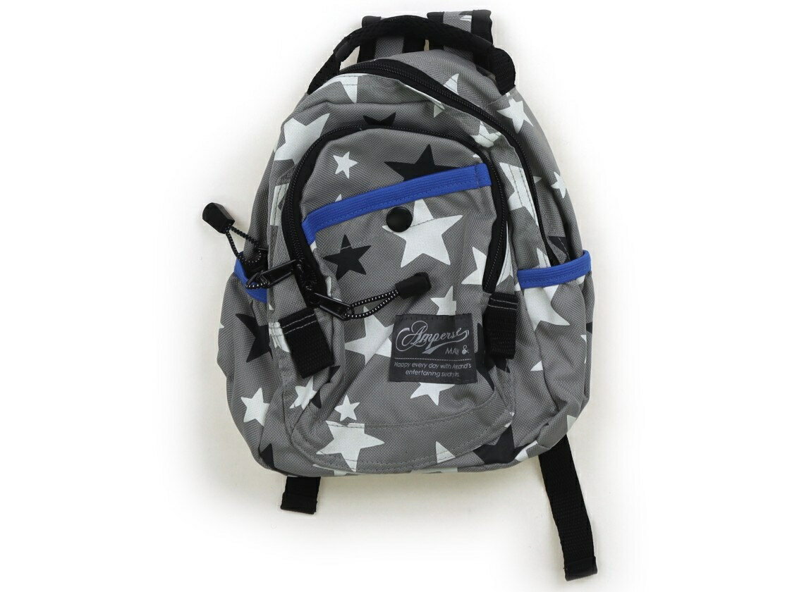 アンパサンド ampersand リュックサック キッズ用品 男の子 グレー、黒、白い星柄 子供服 ベビー服 キ..