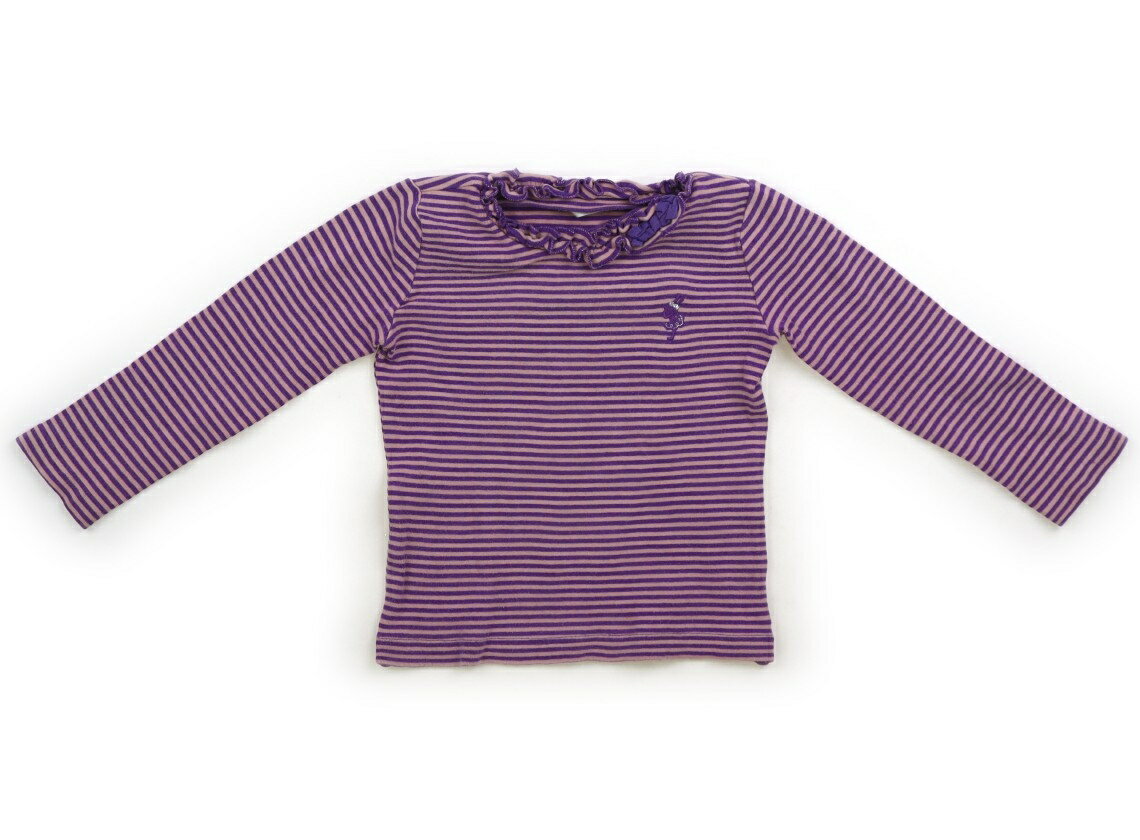 Rakuten - ニットプランナー（KP） Knit Planner(KP) Tシャツ・カットソー 90 女の子 パープル系ボーダー 子供服 ベビー服 キッズ アウトレット ユーズド 【中古】キッズ・ベビー・マタニティ