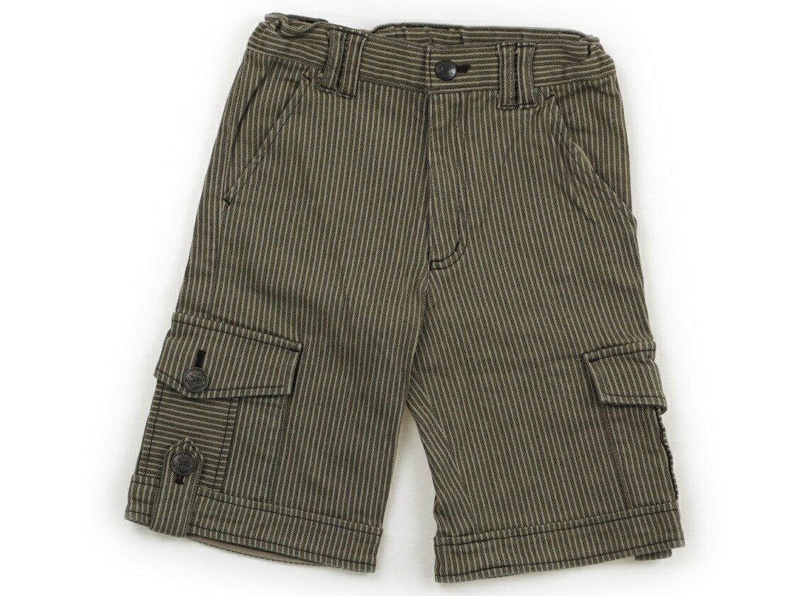 コムサフィユ COMME CA FILLE ハーフパンツ 120 男の子 カーキ・ストライプ 子供服 ベビー服 キッズ アウトレット ユーズド 【中古】キッズ・ベビー・マタニティ