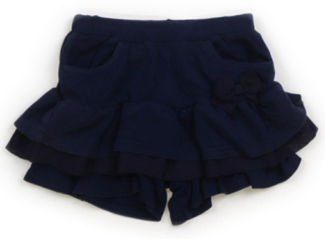 べべ BeBe キュロット 100 女の子 ネイビー・フリル 子供服 ベビー服 キッズ アウトレット ユーズド 【..