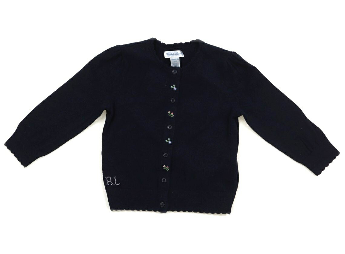 ラルフローレン Ralph Lauren カーディガン 90 女の子 ネイビー 子供服 ベビー服 キッズ アウトレット ユーズド 【中古】キッズ・ベビー・マタニティ