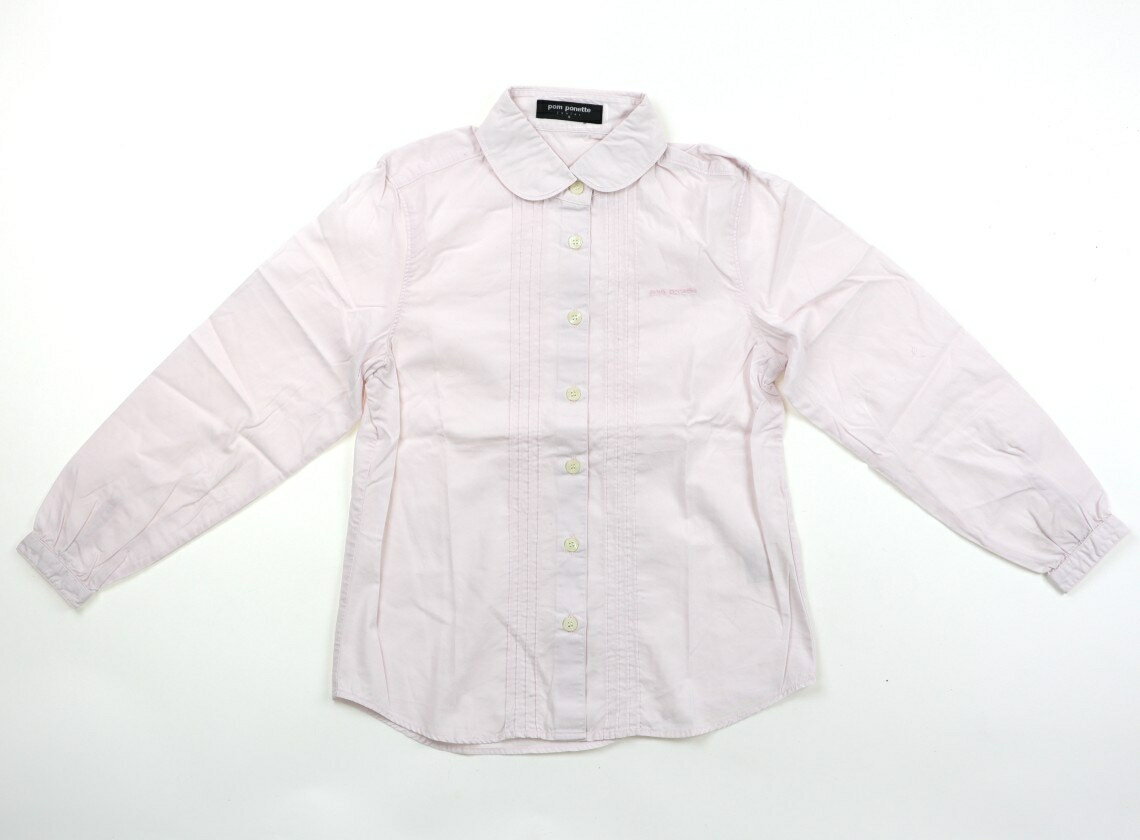 ポンポネット pom ponette シャツ・ブラウス 140 女の子 ペールピンク 子供服 ベビー服 キッズ アウトレット ユーズド 【中古】キッズ・ベビー・マタニティ