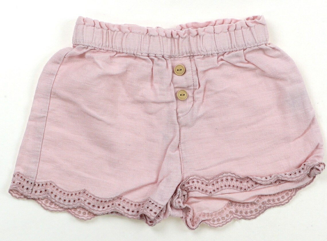 ザラ ZARA ショートパンツ 80 女の子 ライトピンク 子供服 ベビー服 キッズ アウトレット ユーズド 【..