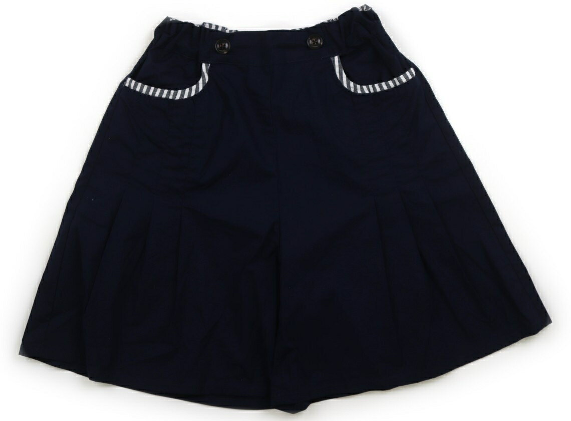 ズッパディズッカ Zuppa di Zucca キュロット 140 女の子 ネイビー・グレーストライプ 子供服 ベビー服..