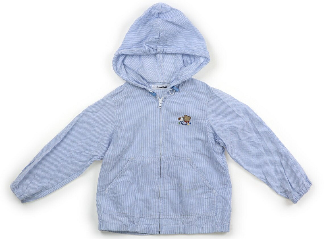ファミリア familiar ブルゾン・Gジャン 110 男の子 ライトブルー、ストライプ 子供服 ベビー服 キッズ アウトレット ユーズド 【中古】キッズ・ベ...