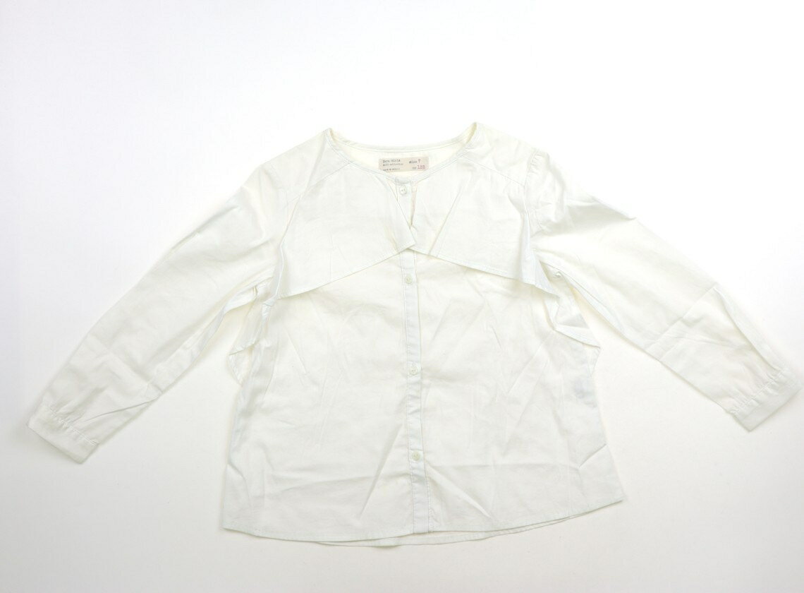 Rakuten - ザラ ZARA シャツ・ブラウス 120 女の子 オフホワイト 子供服 ベビー服 キッズ アウトレット ユーズド 【中古】キッズ・ベビー・マタニティ
