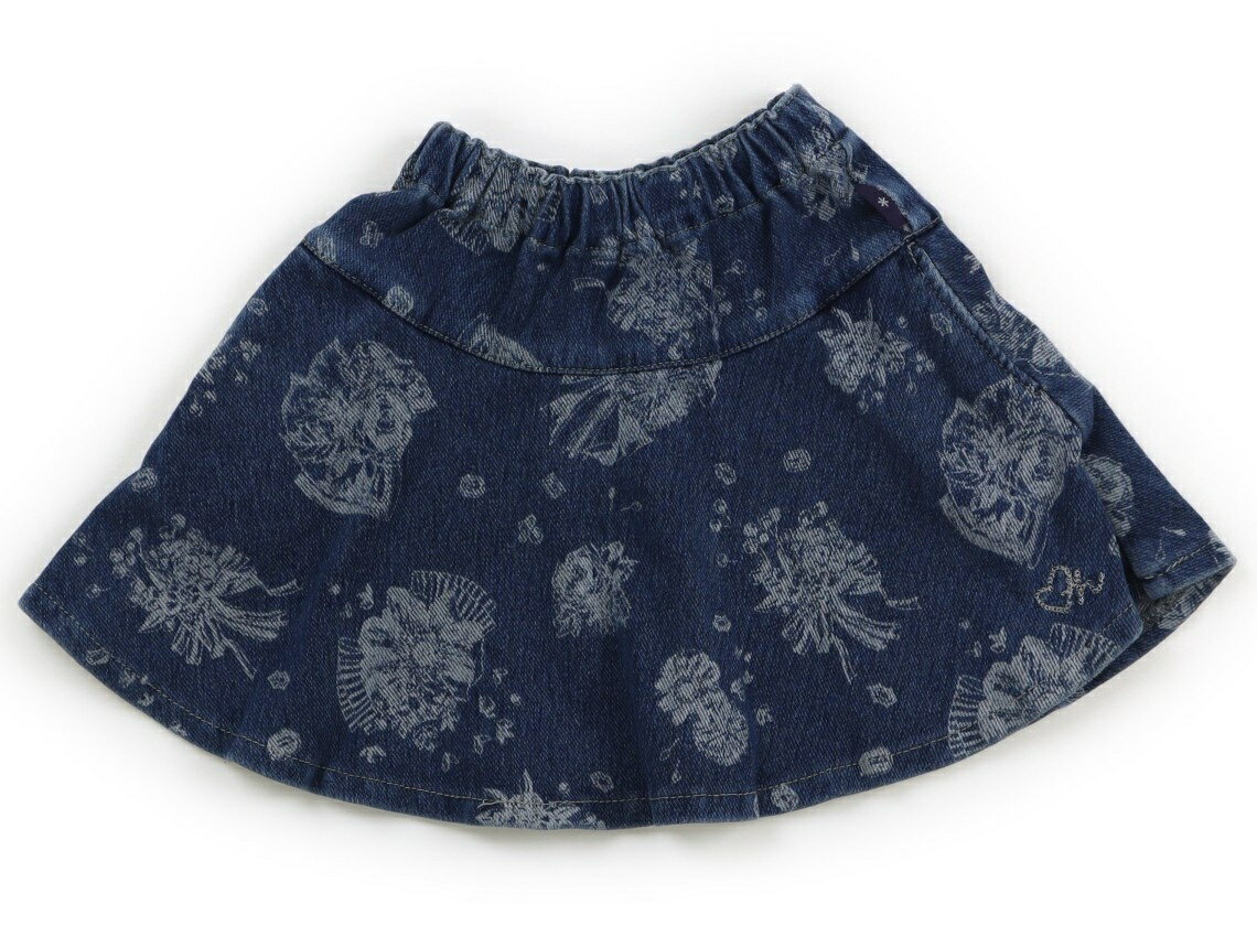 ハッカ HAKKA スカート 100 女の子 ブルー・ホワイト 子供服 ベビー服 キッズ アウトレット ユーズド ..