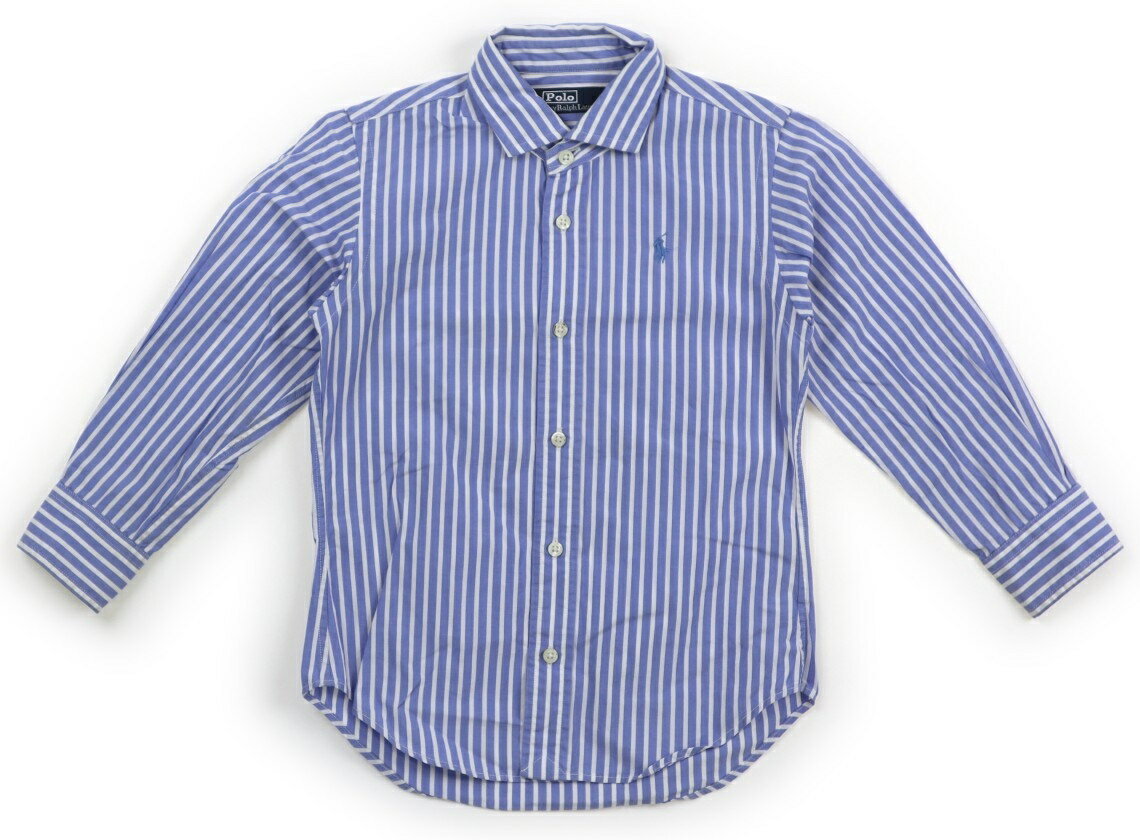 ポロラルフローレン POLO RALPH LAUREN シャツ・ブラウス 110 男の子 ヒッコリーストライプ 子供服 ベビー服 キッズ アウトレット ユーズド 【中古】キッズ・ベビー・マタニティ