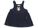 ミキハウス miki HOUSE ジャンパースカート 70 女の子 紺・ウサギ 子供服 ベビー服 キッズ アウトレット ユーズド 【中古】キッズ・ベビー・マタニティ
