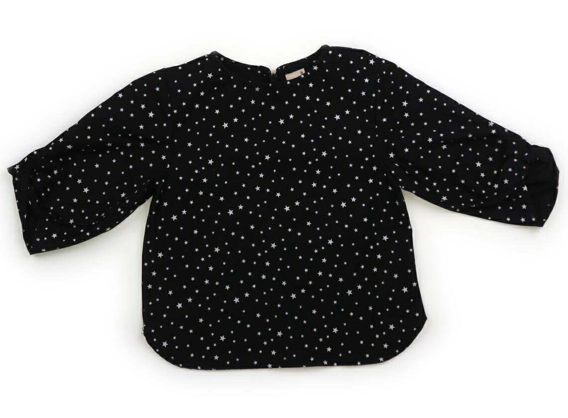 プティマイン petit main シャツ・ブラウス 100 男の子 ブラック・星 子供服 ベビー服 キッズ アウトレット ユーズド 【中古】キッズ・ベビー・マタニティ