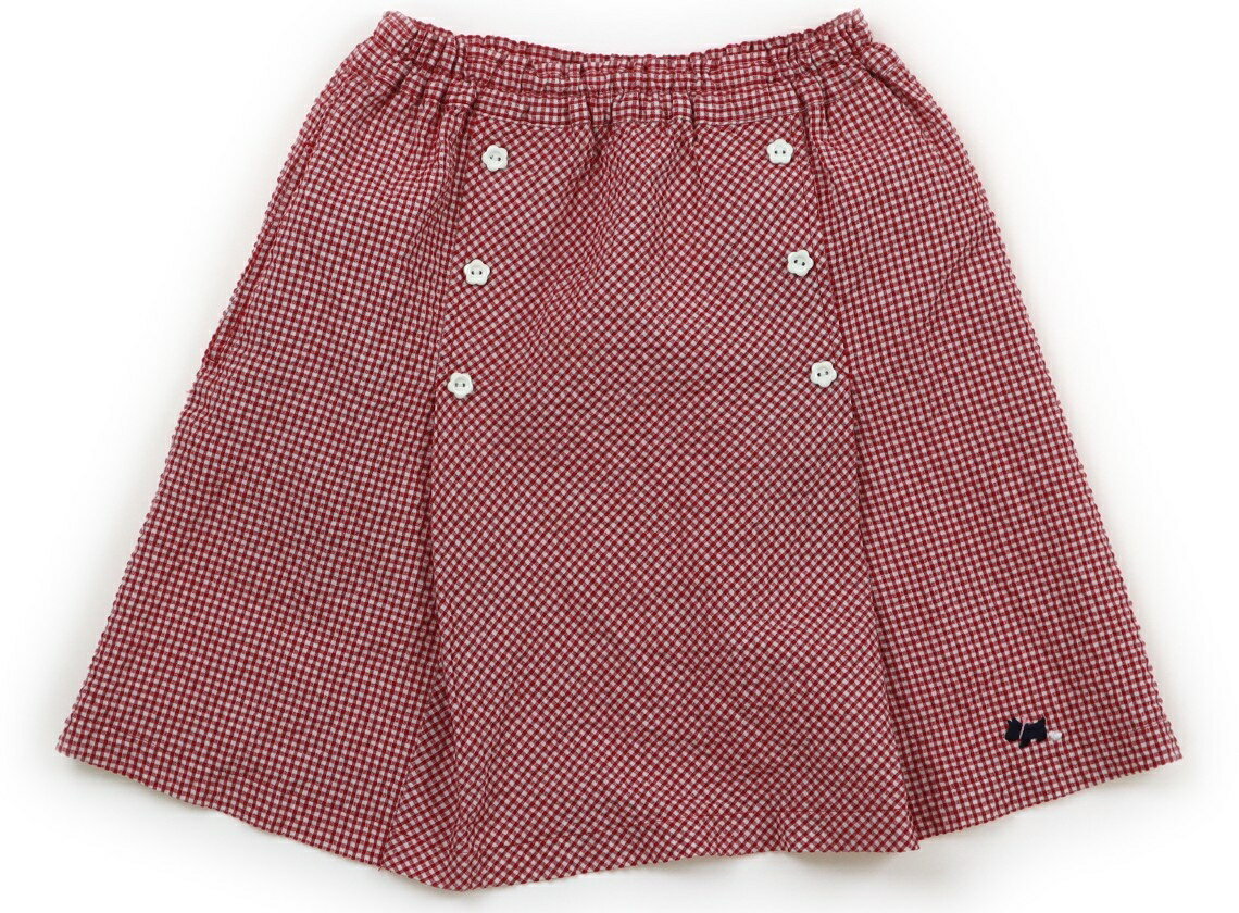 サッコ SACCO スカート 130 女の子 赤白ギンガムチェック 子供服 ベビー服 キッズ アウトレット ユーズド 【中古】キッズ・ベビー・マタニティ