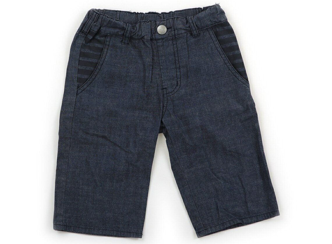 べべ BeBe ハーフパンツ 100 男の子 ブルー・ブラックライン 子供服 ベビー服 キッズ アウトレット ユーズド 【中古】キッズ・ベビー・マタニティ