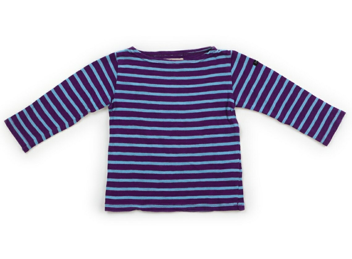 デニムダンガリー DENIM & DUNGAREE Tシャツ・カットソー 100 男の子 パープル・水色・ボーダー 子供服 ベビー服 キッズ アウトレット ユーズド 【中古】キッズ・ベビー・マタニティ