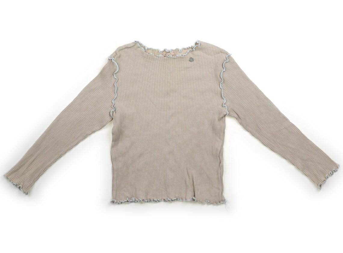 プティマイン petit main Tシャツ・カットソー 120 女の子 薄いベージュ、水色 子供服 ベビー服 キッズ..