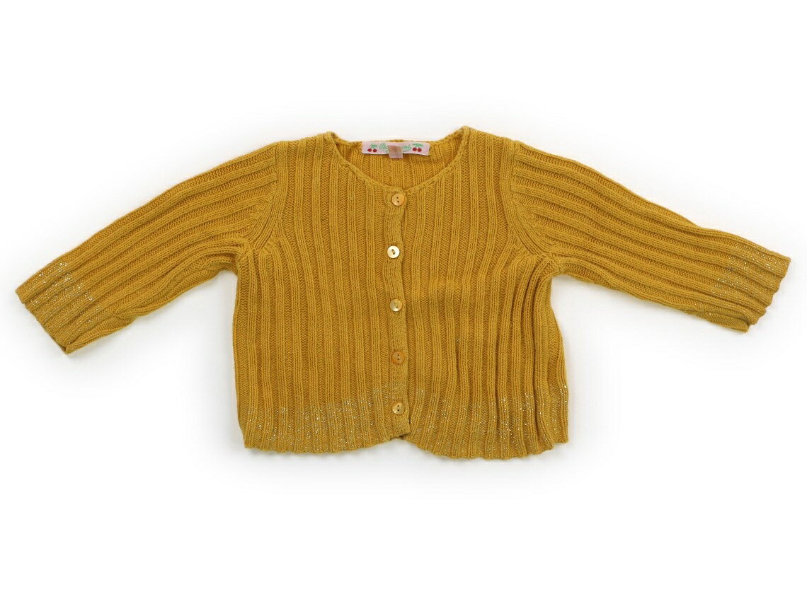 ボンポワン bonpoint カーディガン 70 女の子 イエロー・ゴールド 子供服 ベビー服 キッズ アウトレット ユーズド 【中古】キッズ・ベビー・マタニティ