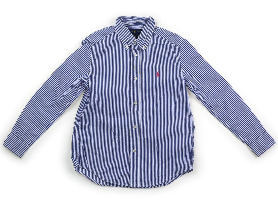 ラルフローレン Ralph Lauren シャツ・ブラウス 130 男の子 ブルー　白　ストライプ　ピンク 子供服 ベ..