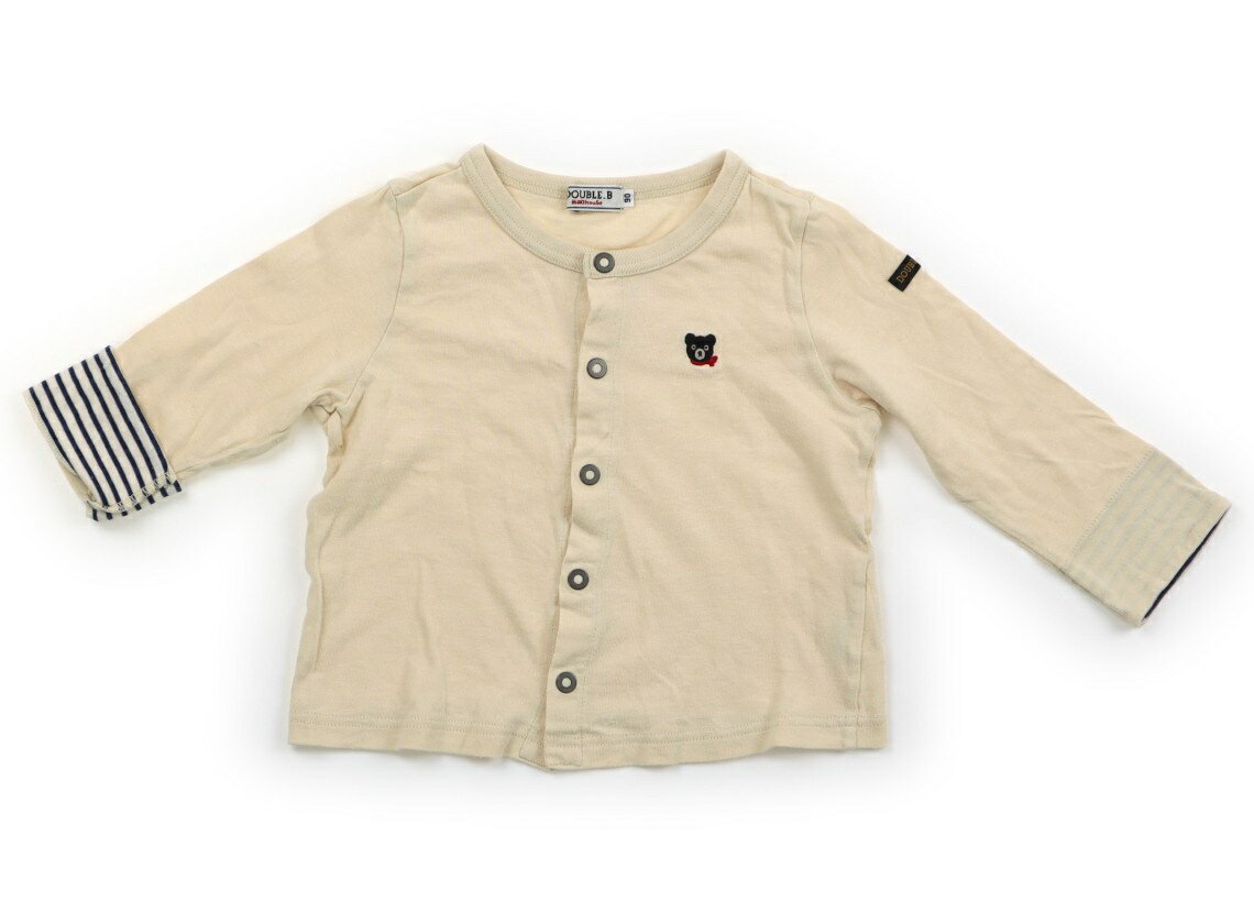 ダブルB Double B カーディガン 90 男の子 アイボリー 子供服 ベビー服 キッズ アウトレット ユーズド 【中古】キッズ・ベビー・マタニティ