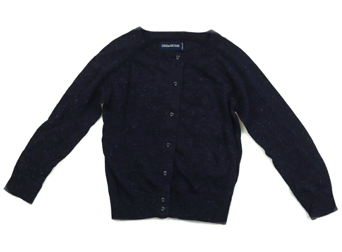 ザディグ・エ・ヴォルテール ZADIG & VOLTAIRE カーディガン 120 女の子 ネイビー、ラメ入り 子供服 ベビー服 キッズ アウトレット ユーズド 【中古】キッズ・ベビー・マタニティ
