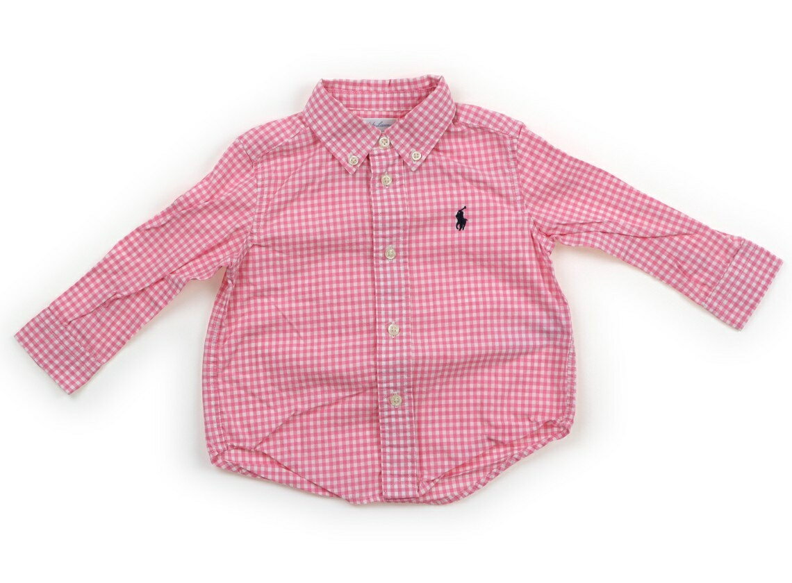 ラルフローレン Ralph Lauren シャツ・ブラウス 70 女の子 ピンク、チェック柄 子供服 ベビー服 キッズ アウトレット ユーズド 【中古】キッズ・ベビー・マタニティ
