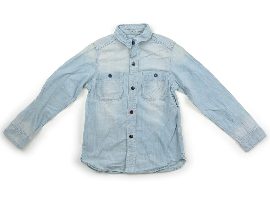 デニムダンガリー DENIM & DUNGAREE シャツ・ブラウス 140 男の子 ライトブルー 子供服 ベビー服 キッズ アウトレット ユーズド 【中古】キッズ・ベビー・マタニティ