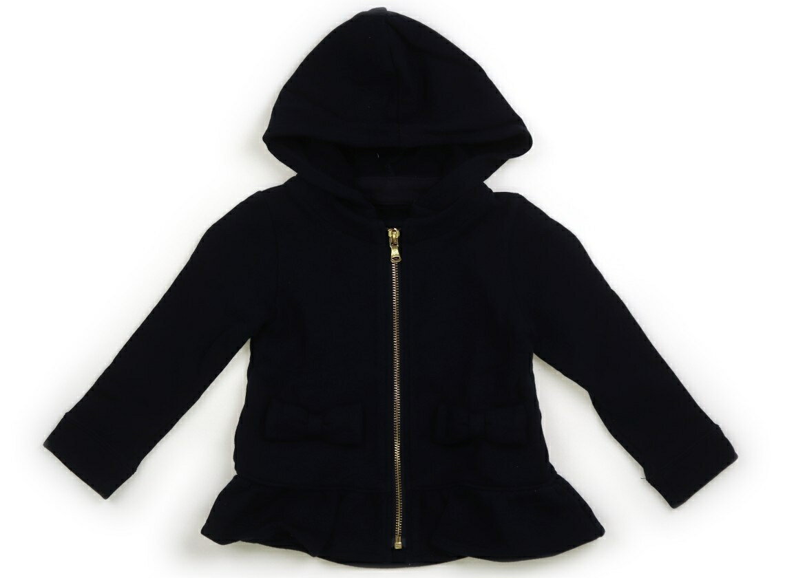 タルティーヌエショコラ Tartine et Chocolat パーカー 100 女の子 ネイビー　りぼん 子供服 ベビー服 キッズ アウトレット ユーズド 【中古】キッズ・ベビー・マタニティ