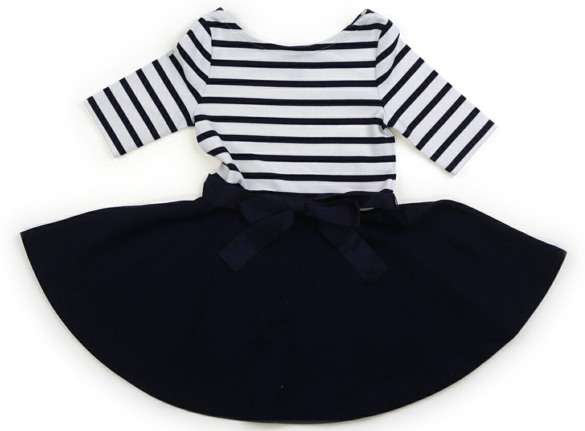 ポロラルフローレン POLO RALPH LAUREN ワンピース 100 女の子 ボーダー、白、ネイビー 子供服 ベビー..