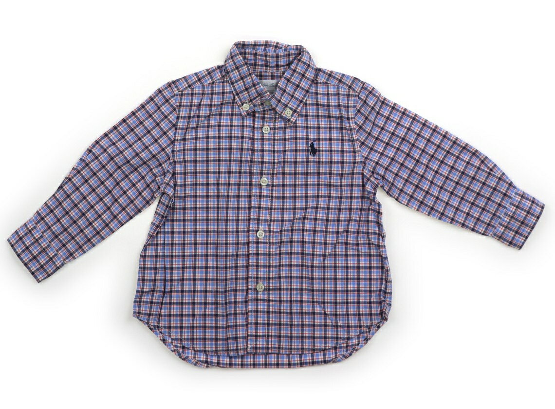 ラルフローレン Ralph Lauren シャツ・ブラウス 80 男の子 ブルー系×レッドチェック 子供服 ベビー服 キッズ アウトレット ユーズド 【中古】キッズ・ベビー・マタニティ