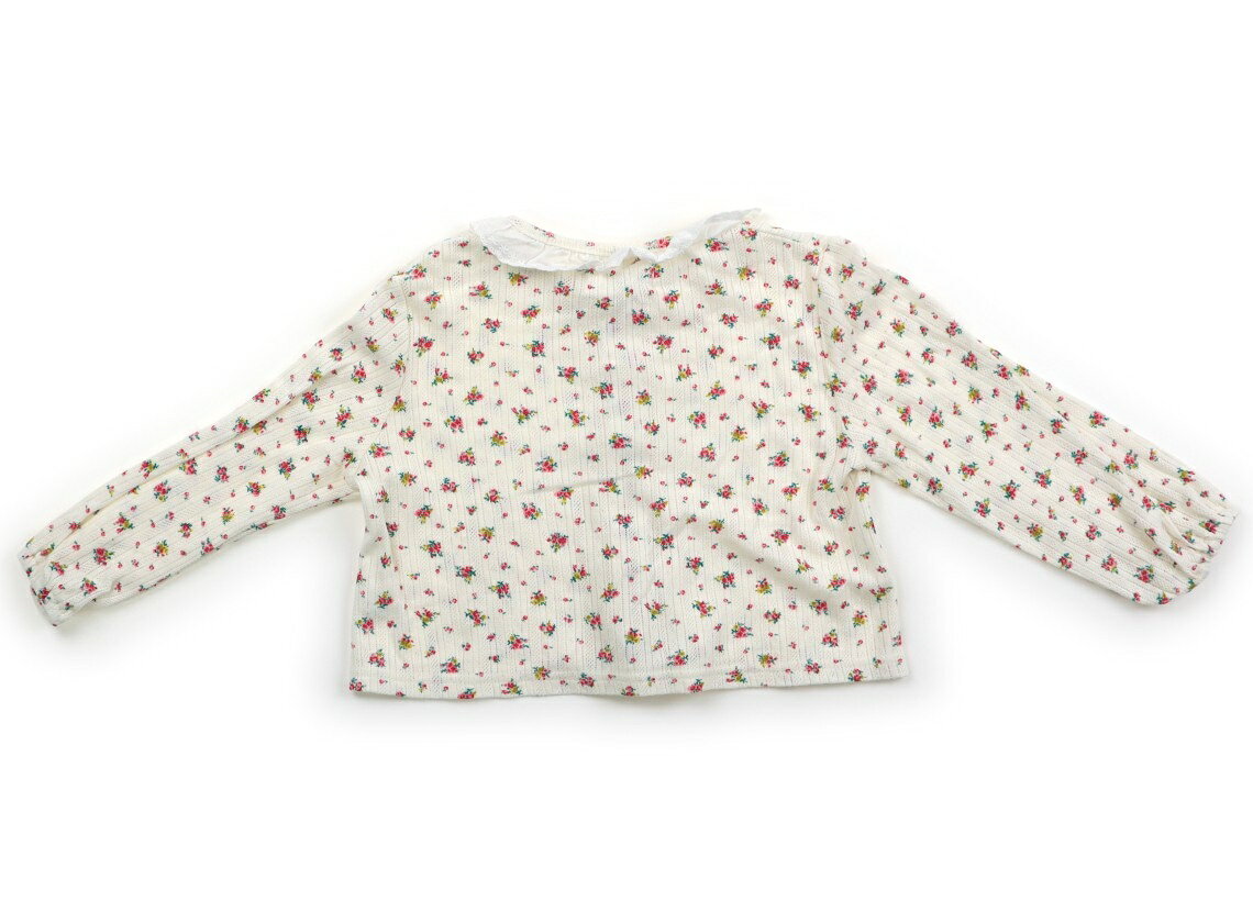 アリムクローゼット Arim Closet カーディガン 110 女の子 生成り・ピンク系花柄 ...