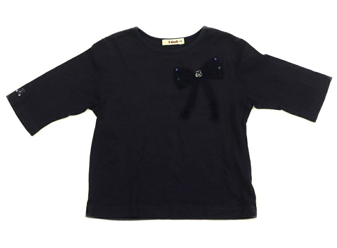 ファミリア familiar Tシャツ・カットソー 120 女の子 ネイビー 子供服 ベビー服 キッズ アウトレット ユーズド 【中古】キッズ・ベビー・マタニティ